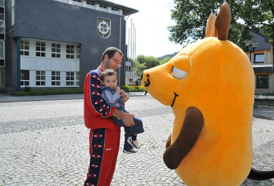 Fernsehmaus besucht Olsberg