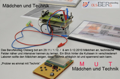 Mädchen und Technik