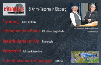 5 Krimi-Tatorte in Olsberg