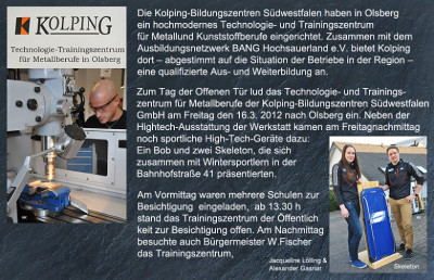 Tag der offenen Tür im  Kolping Trainingszentrum Olsberg