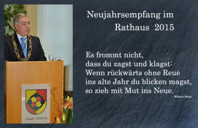 Neujahrsempfang im Rathaus 2015