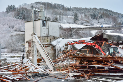 Abriss Sägewerk Hoppe