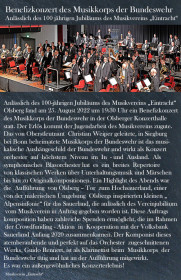 Benefizkonzert und Jubiläumsparty 