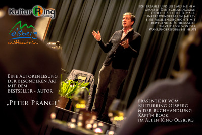 Bestseller-Autor Peter Prange liest im Alten Kino