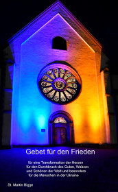 Friedensgebet in & an der Kirche St. Martin für die Menschen der Ukraine