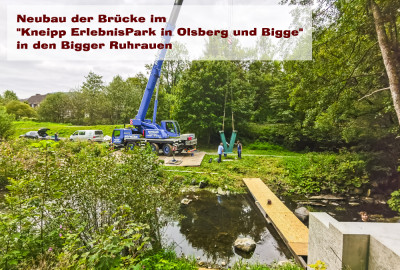 Neubau der Brücke im 