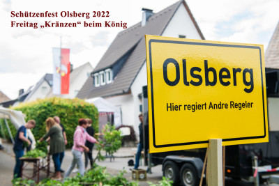 Schützenfest 2022 - Kränzen beim König