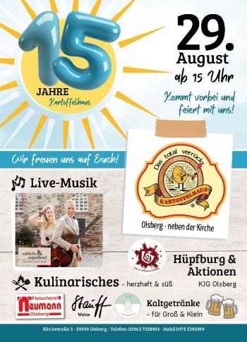 Kartoffelhaus Jubiläum