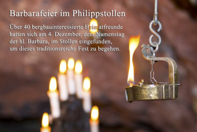 Barbarafeier im Philippstollen
