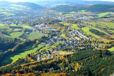 Herbstlicher Rundflug über Olsberg am 12.10.2008