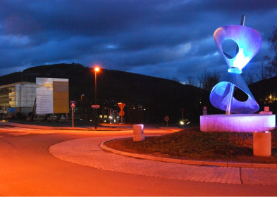 Rund um die Energie-Skulptur