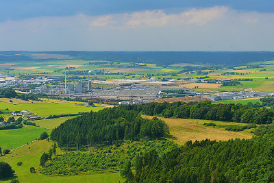 Ein Flug von Brilon über Olsberg nach Nuttlar u. zurück