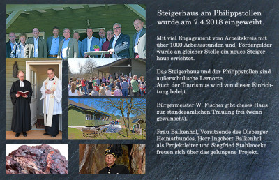 Einweihung des neuen Steigerhaus am Philippstollen