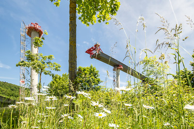 Erneutes Schieben der Bermeckebrücke am 10.06.2016