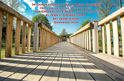 Generationenpark am Aqua eine Woche nach Eröffnung