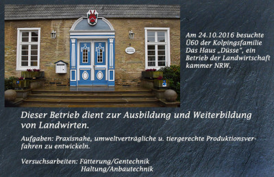 Ü60 besucht Haus Düsse in Bad Sassendorf