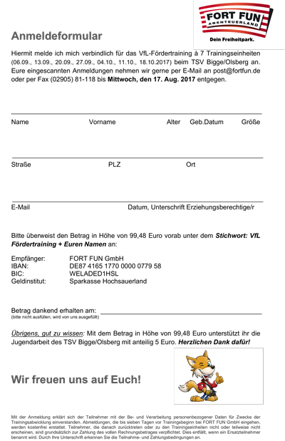2017 Anmeldeformular VfL Foerdertraining web