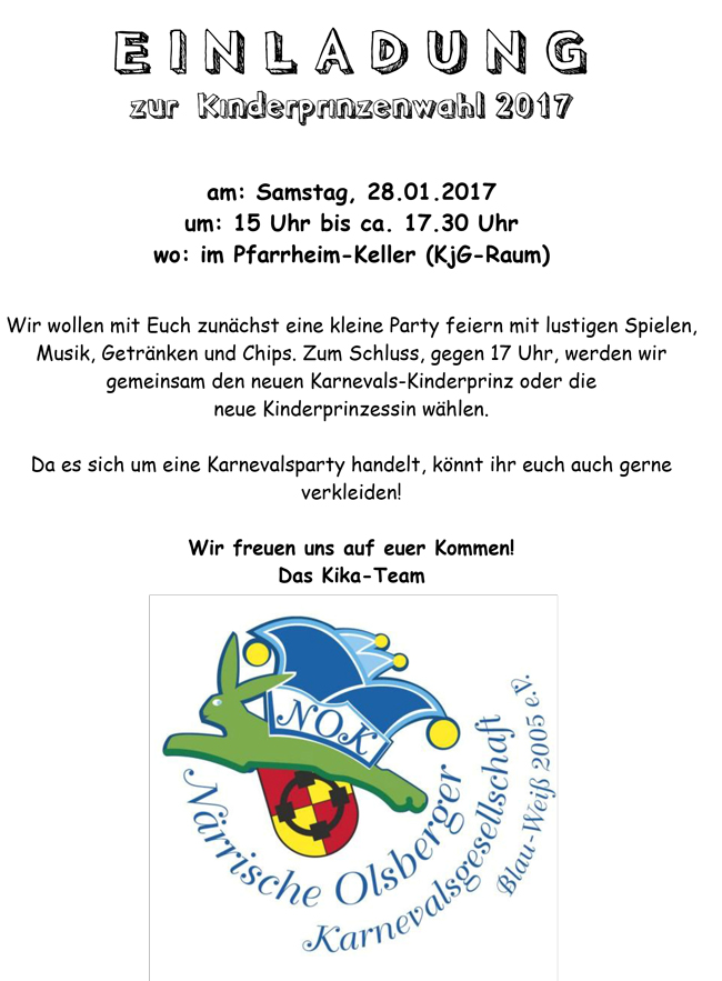 Kinderprinzenwahl