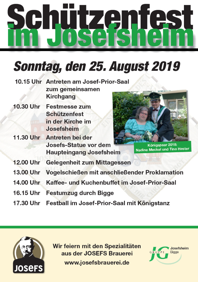 2019 08 15 Josefsheim Schützenfest Plakat
