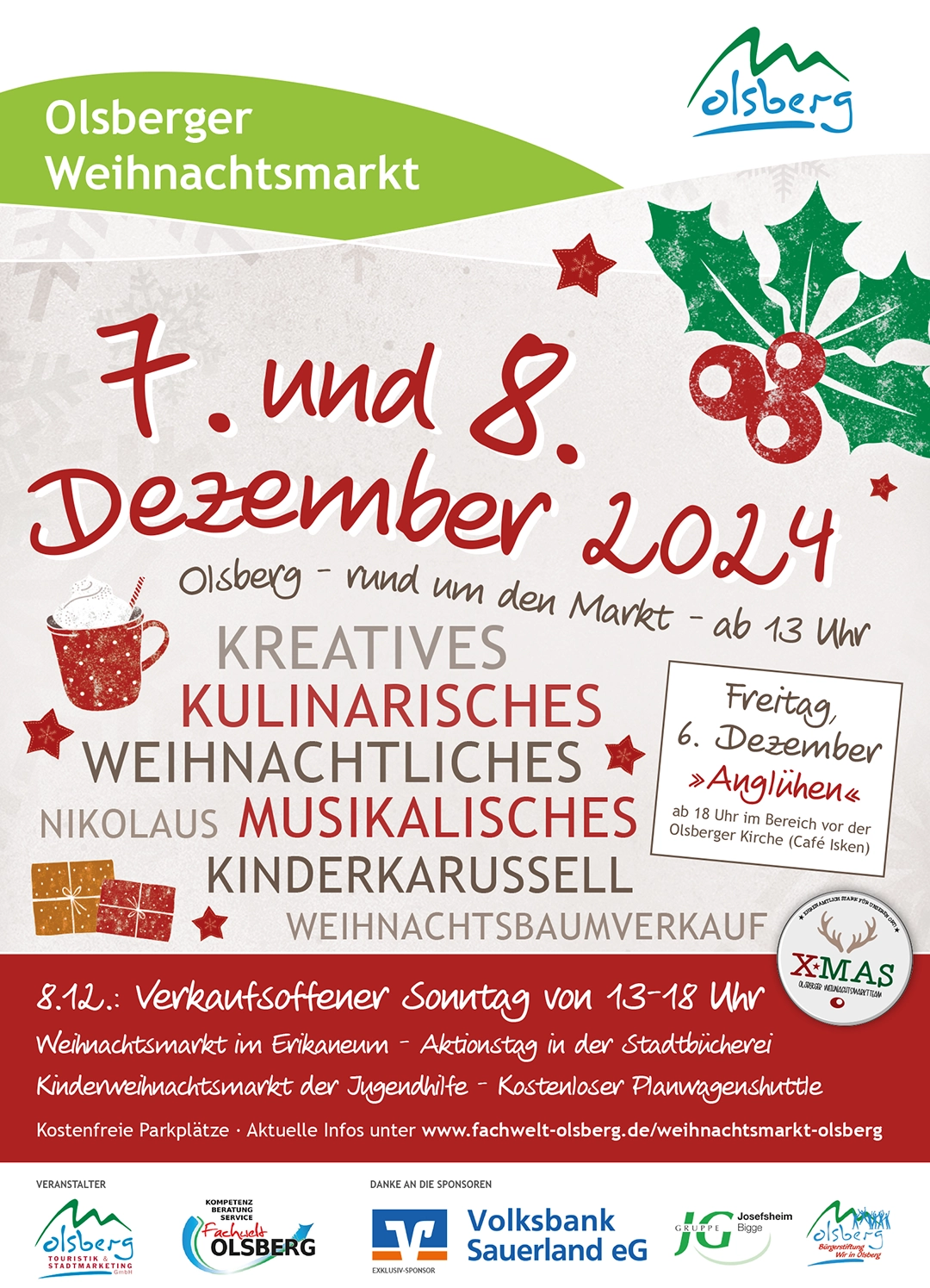 Weihnachtsmarkt plakat A2 Druck ergebnis