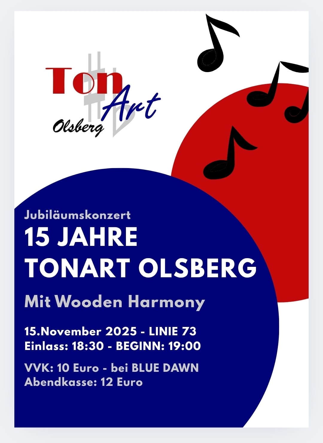 Jubiläumskonzert 2025 Plakat